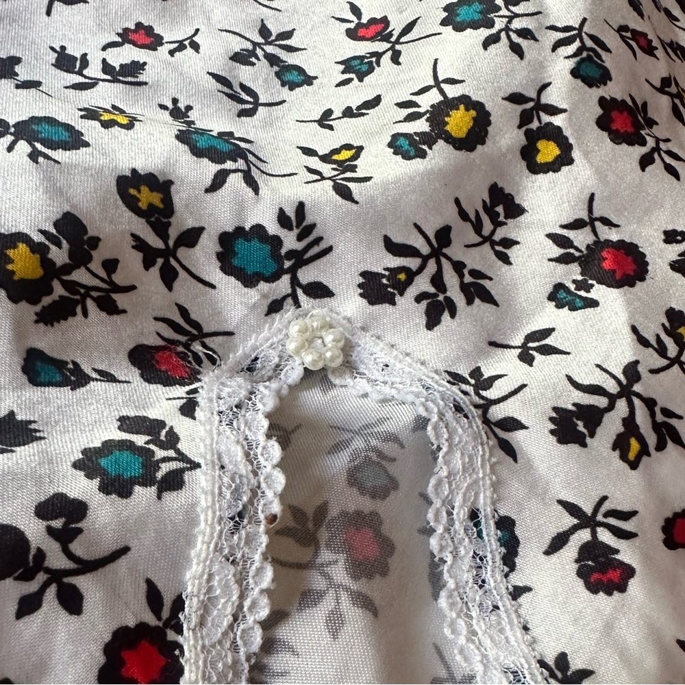 Warner flower design half slip skirt